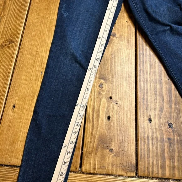 Judy Blue Skinny Blue Jeans Raw Edge Size 27/5 - Picture 4 of 8